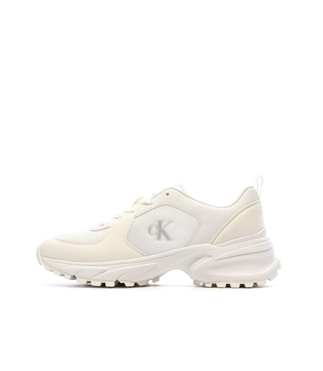 Baskets blanches femme calvin klein jeans hike runner-1