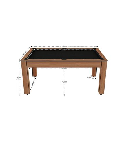 Billard convertible table 6 personnes Texas + pack accessoires Confort