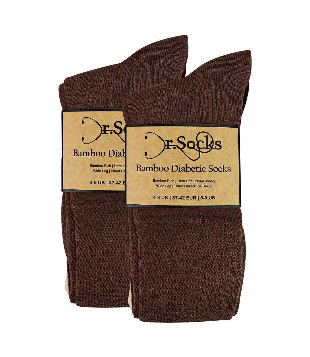 8 Pairs Ladies Bamboo Diabetic Socks | Soft Non Binding Comfort Socks-2