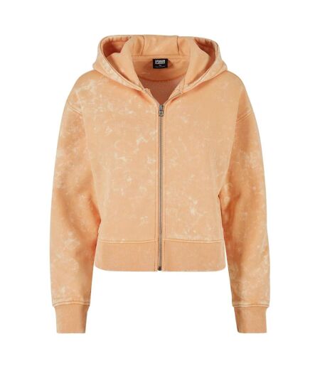 Veste À Capuche Femme Orange Pâle Urban Classics