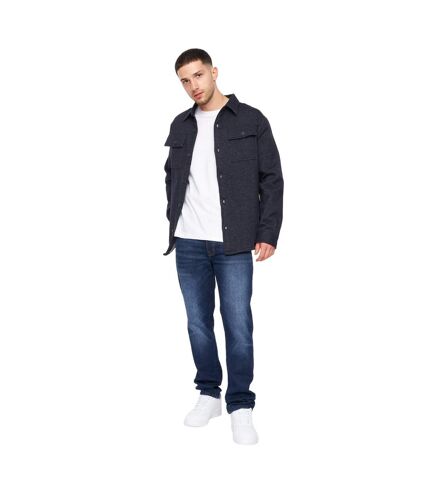 Mens dakari fleece jacket navy Crosshatch