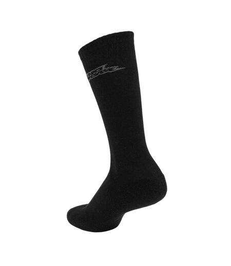 Pack Of 3  Mens Crew Socks  Black No Fear