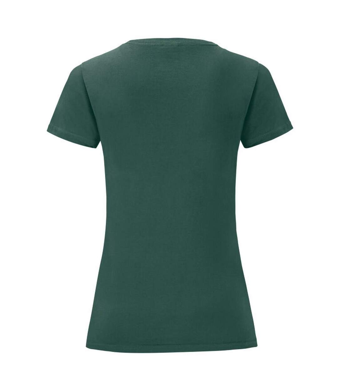 T-shirt Iconic Femme Vert Forêt Fruit Of The Loom-2