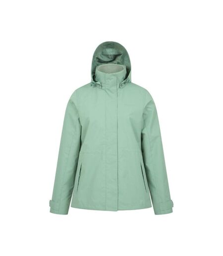 Mountain Warehouse Womens/Ladies Fell 3 in 1 Water Resistant Jacket (Light Khaki) - UTMW114