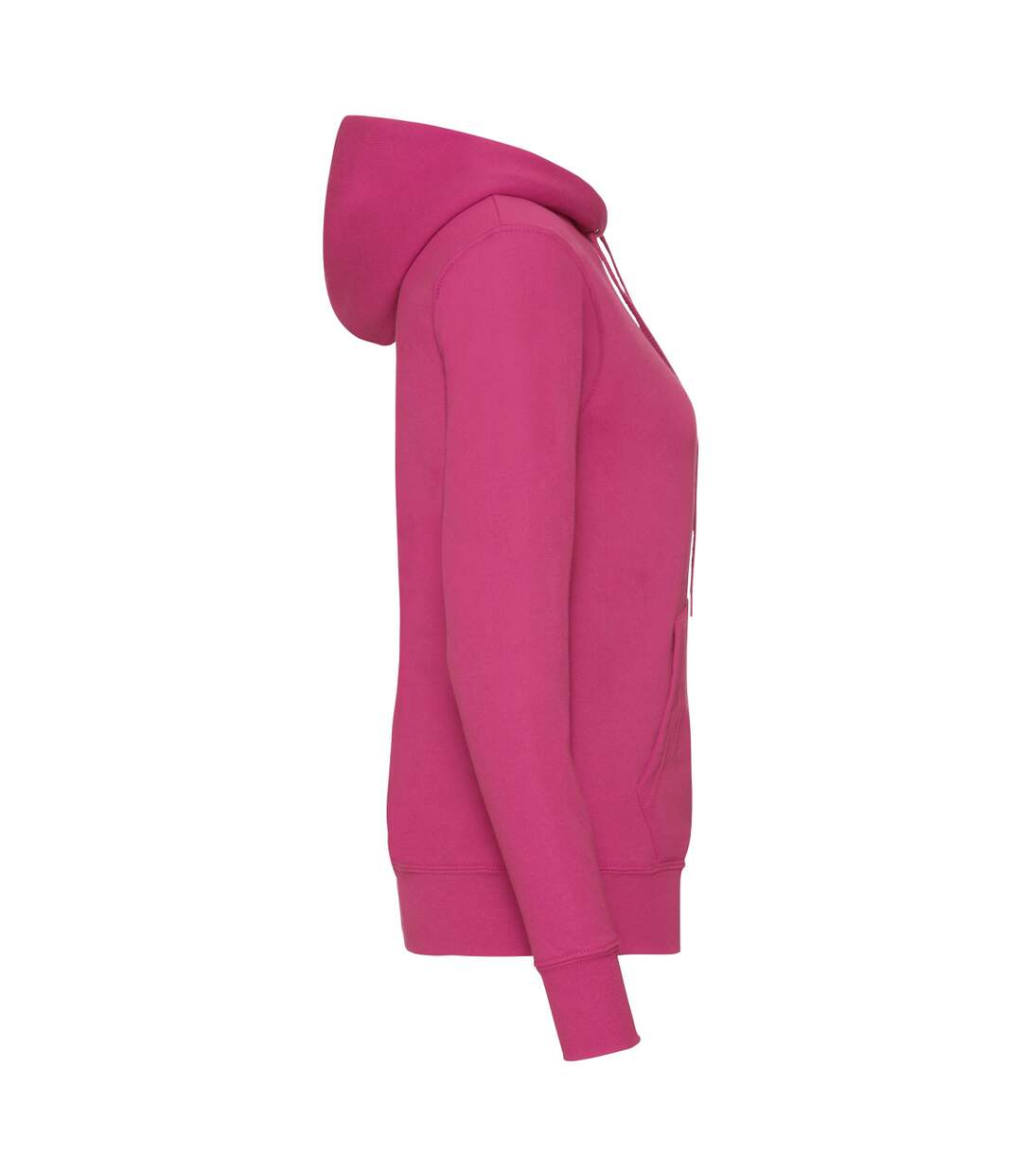 Womens/ladies Classic Hoodie Fuchsia Fruit Of The Loom-3
