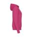 Womens/ladies Classic Hoodie Fuchsia Fruit Of The Loom-3
