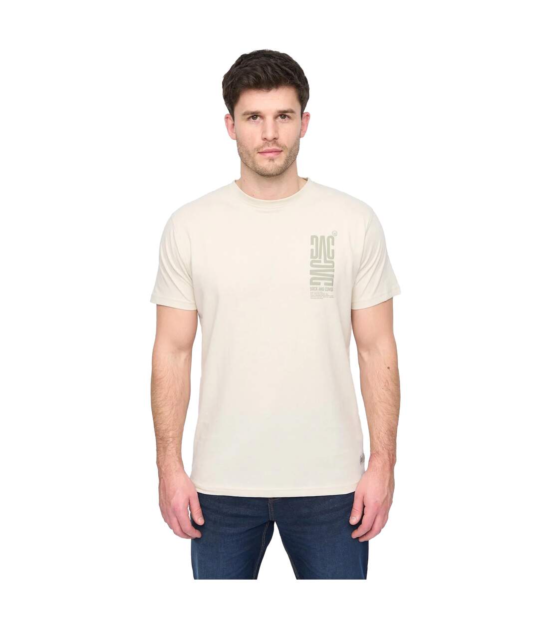 Mens tremake t-shirt pebble Duck and Cover-1