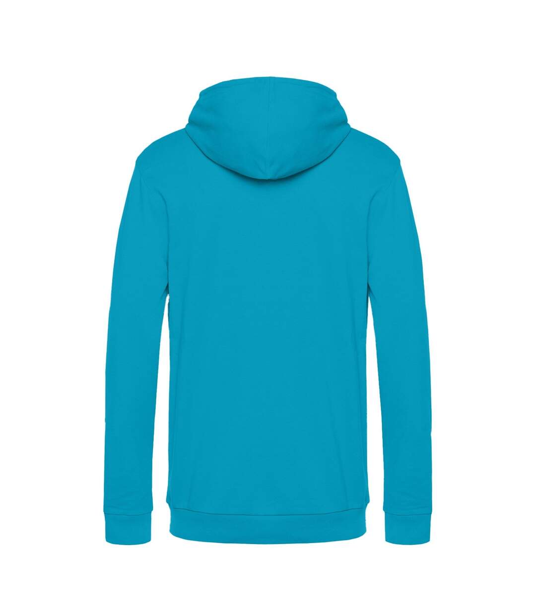 Sweat À Capuche Motif/style Uni Homme Bleu Hawaïen B&C-2