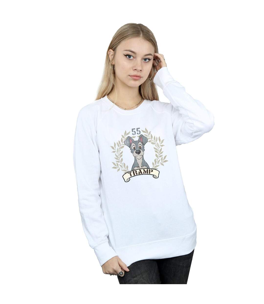 Disney - Sweat LADY AND THE TRAMP TRAMP SINCE - Femme (Blanc) - UTBI13938-2
