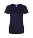 T-shirt Cool Smooth Femme Bleu Marine Français AWDis Cool-1