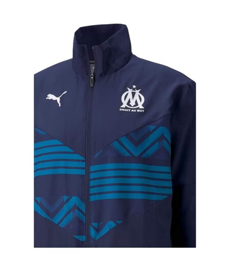 Mens Prematch Olympique De Marseille Fc Jacket Navy Puma