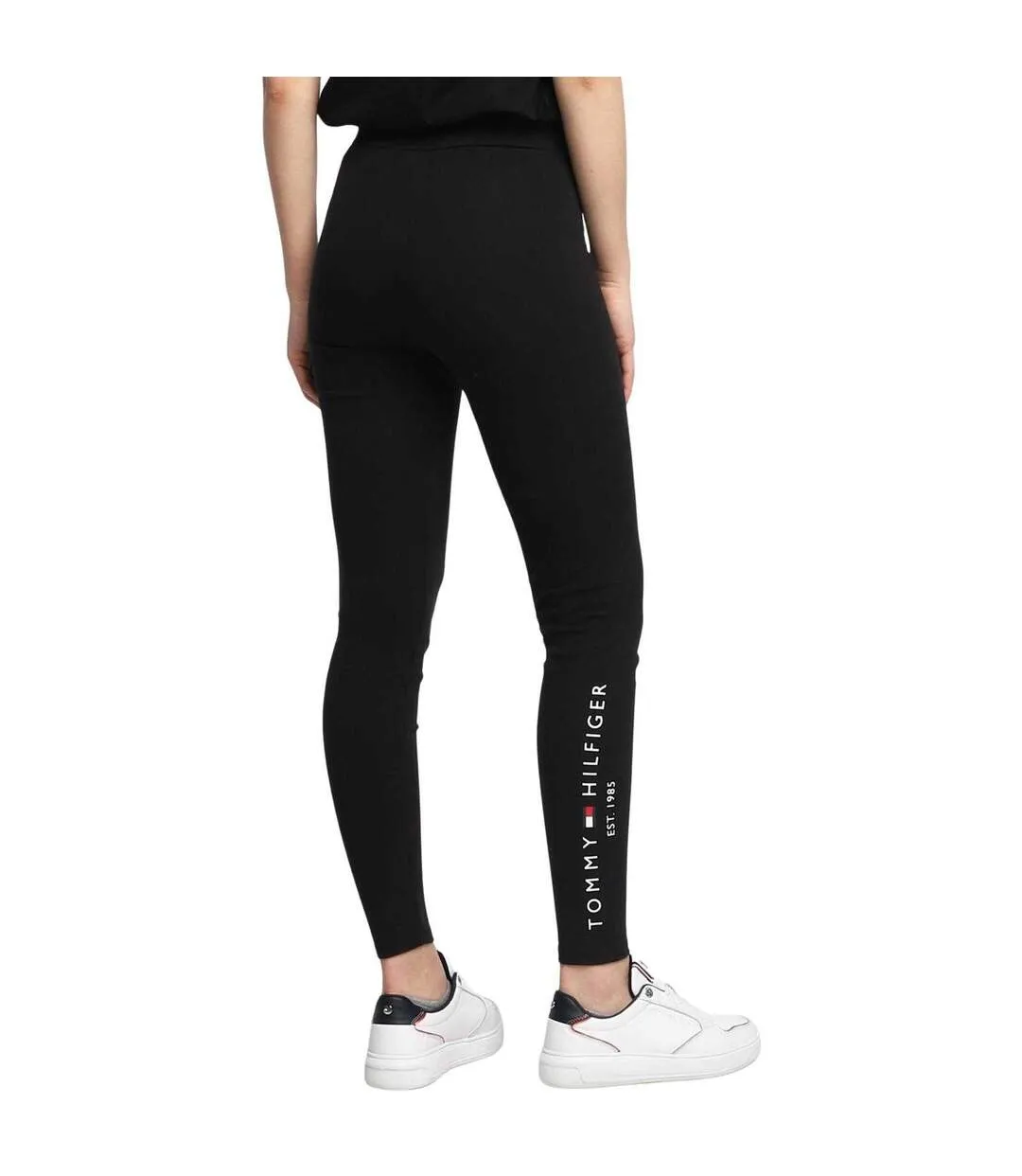 Legging Motif/style Logo Brodé Femme Noir Tommy Hilfiger-2