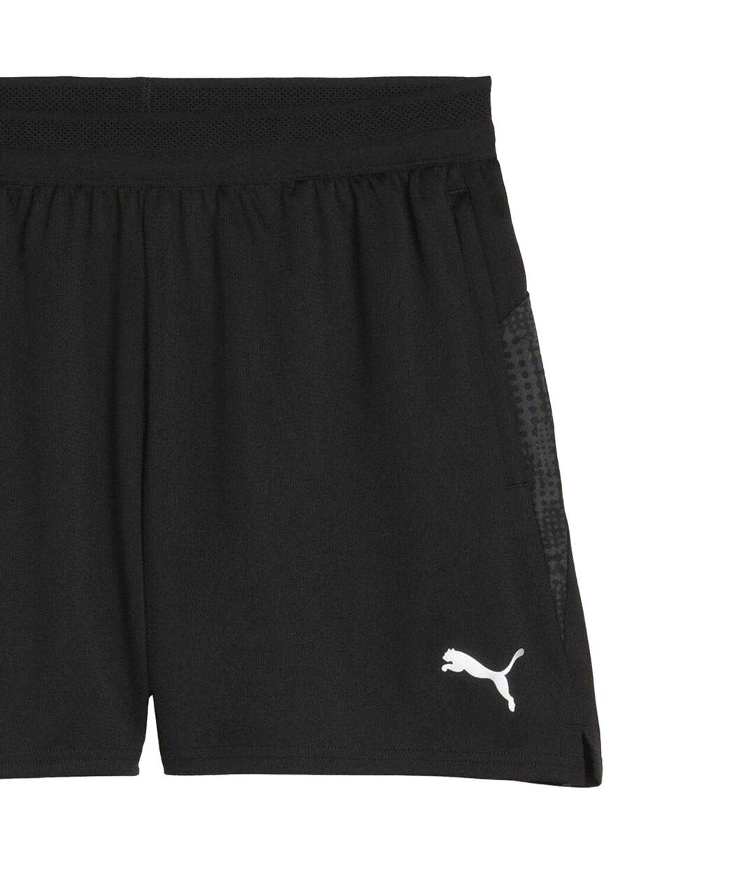 Short De Foot Teamcup Femme Noir Argenté Puma-3