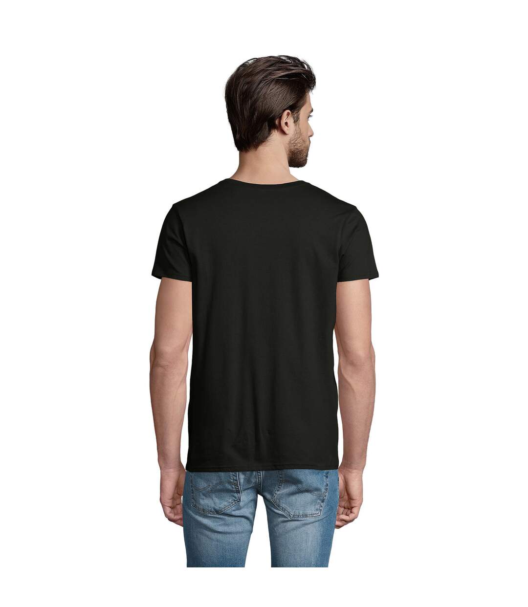 T-shirt Pioneer Homme Noir SOLS-3