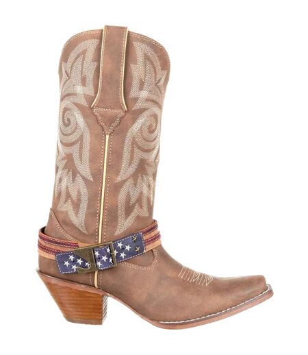 Bottes De Cowboy Crush Femme Marron Kaki Durango