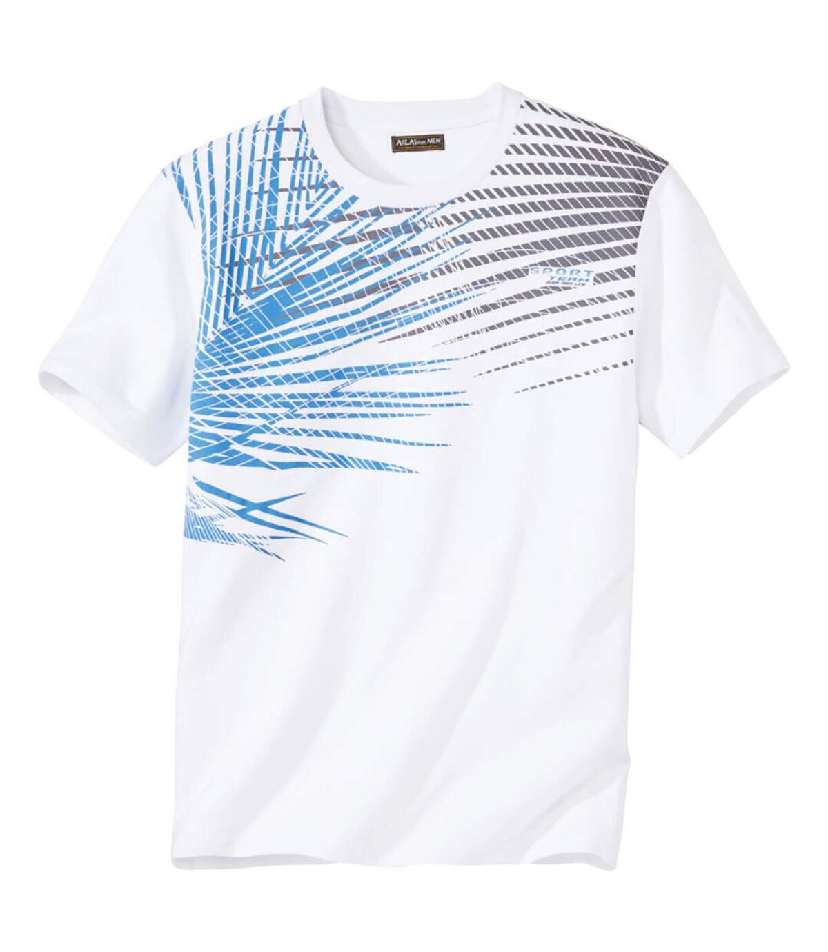Pack of 3 Men's Palm Print T-Shirts - Black Blue White Atlas For Men