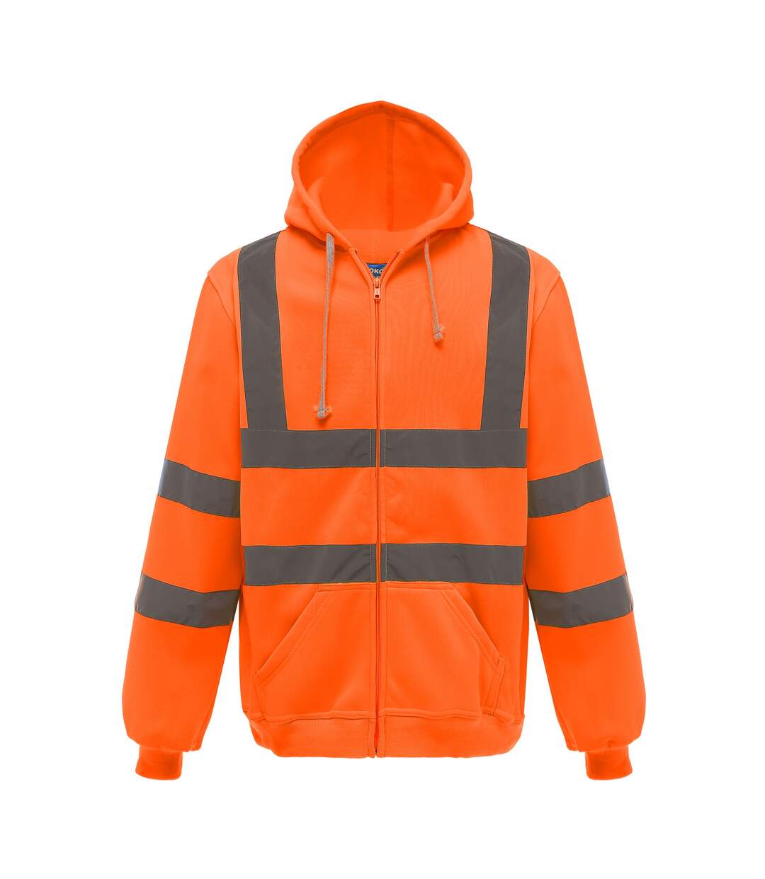 Hi visibility veste réfléchissante à capuche homme orange Yoko Yoko