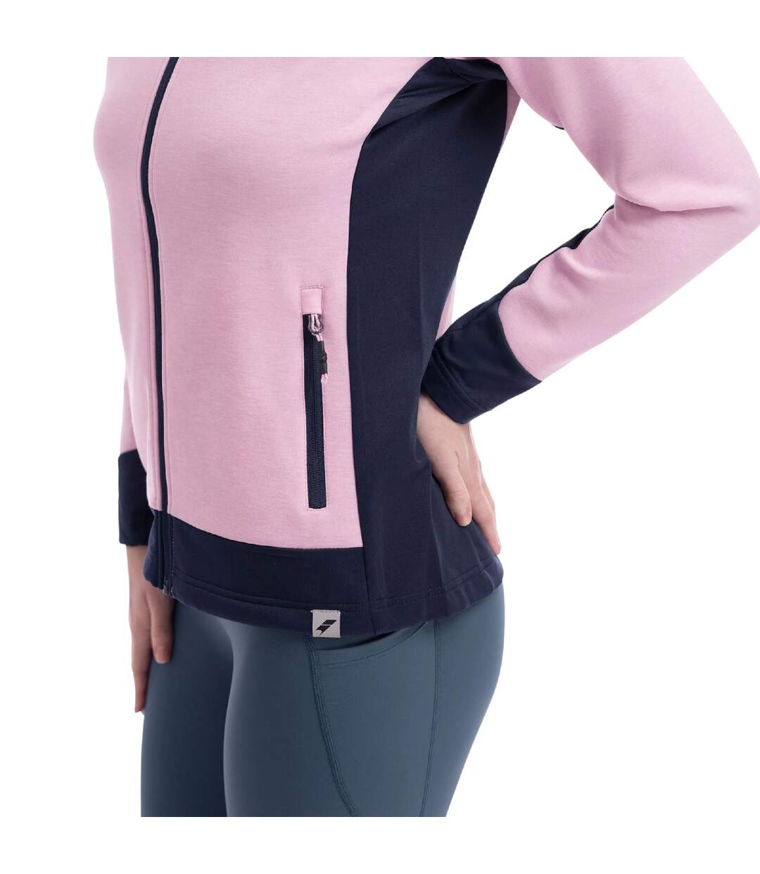 Womens/ladies Sophy Active Full Zip Hoodie Carnation Marl Trespass-4