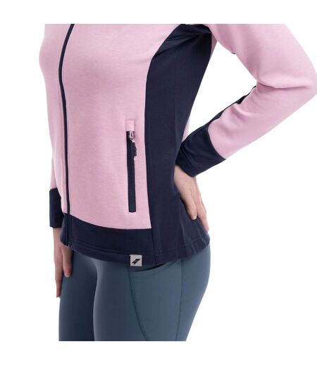 Womens/ladies Sophy Active Full Zip Hoodie Carnation Marl Trespass