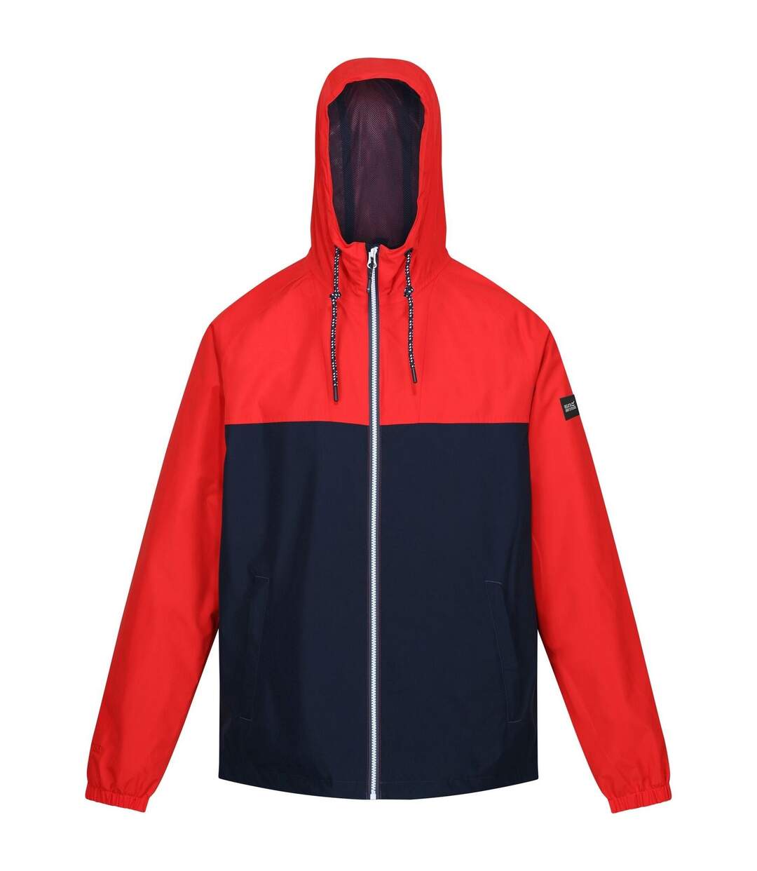 Mens Belcastel Waterproof Jacket Navy High Risk Red Regatta-1