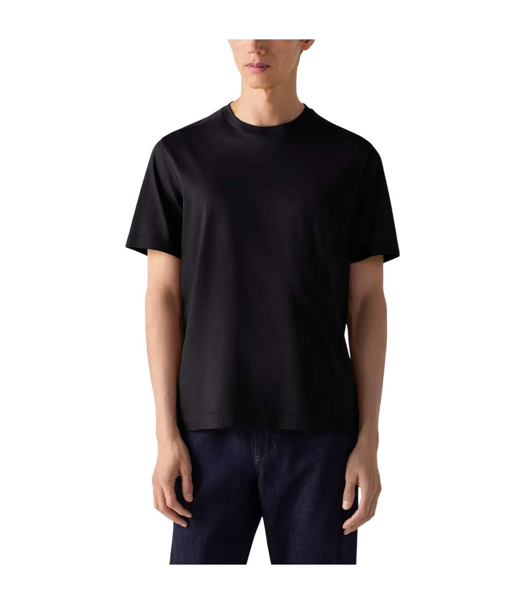Mens Blank Cotton T-shirt Black Puma-3