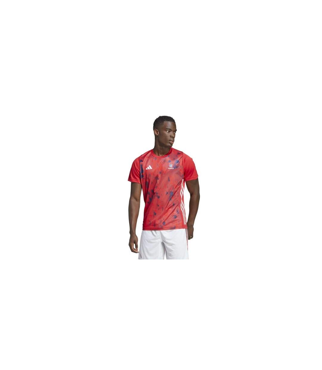 T-shirt Handball Motif/style France Ffr Homme Rouge Adidas-1