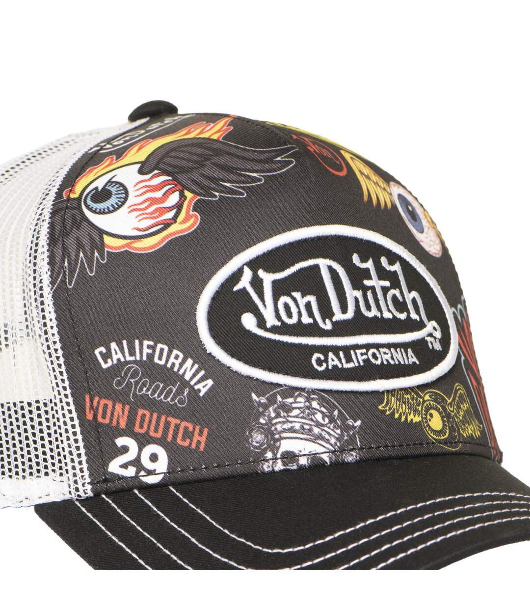 Casquette trucker avec filet et print en sublimation Subli Von Vondutch-3
