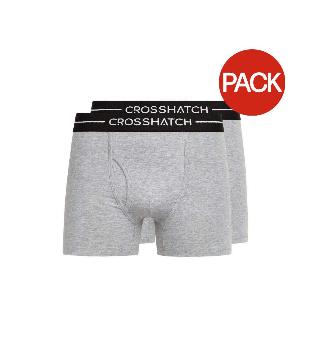 Boxers ambek homme gris chiné Crosshatch-1