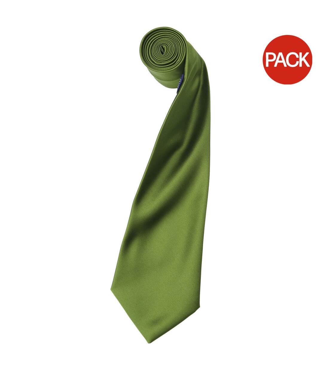 Premier Mens Plain Satin Tie (Narrow Blade) (Pack of 2) (Oasis Green) (One Size) - UTRW6934-1