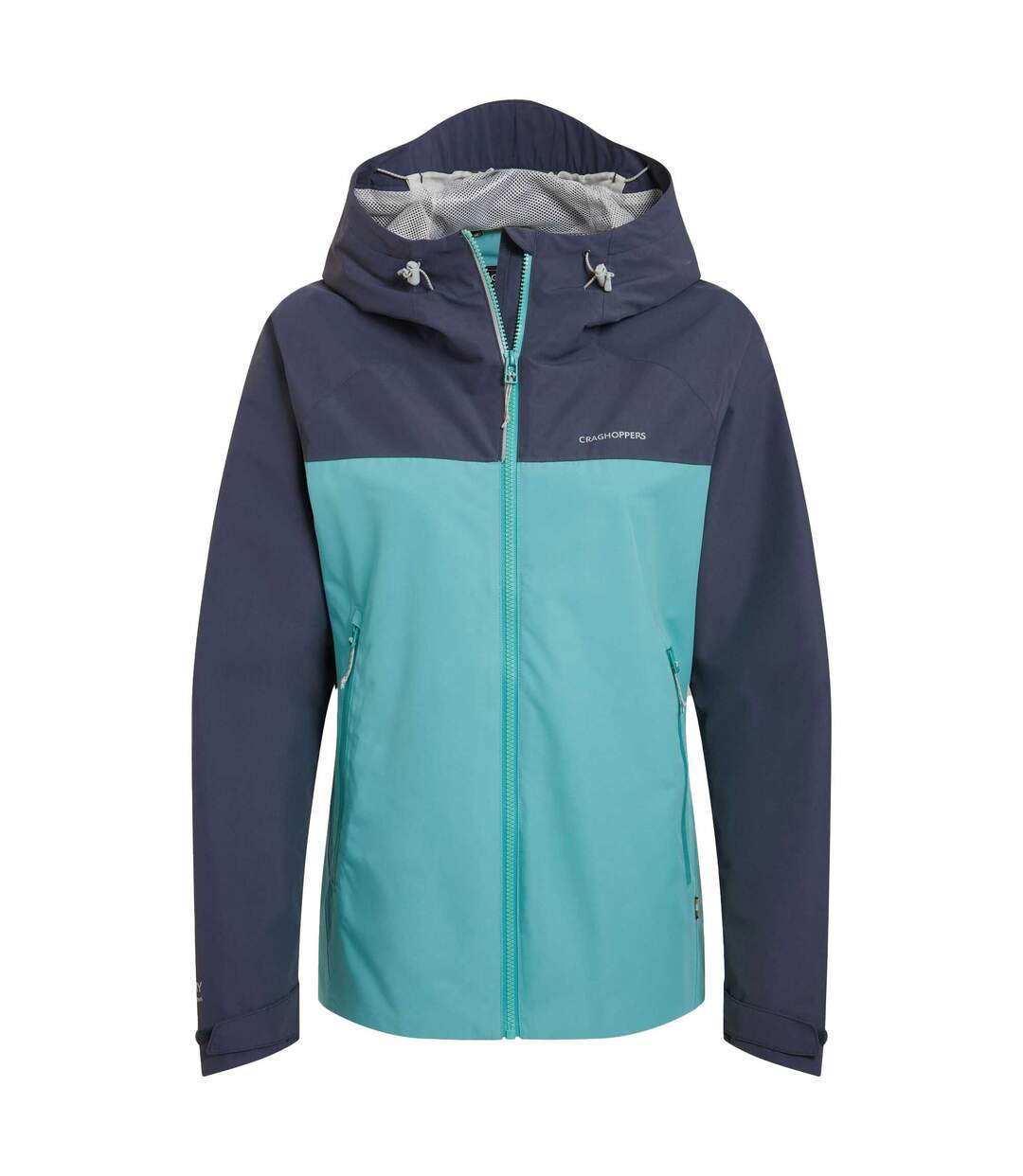 Veste Imperméable À Capuche Vanth Femme Turquoise Anthracite Craghoppers-2