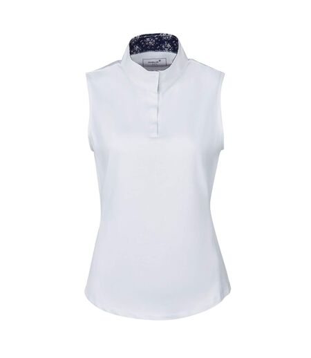 Chemise de compétition ria femme blanc / bleu marine Dublin