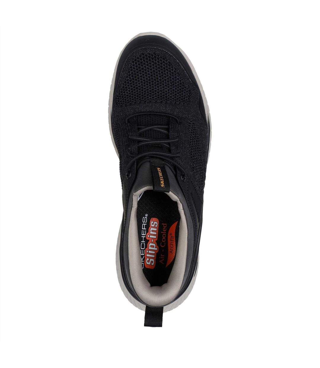 Mens Crosser Slip-on Trainers Black Skechers-3