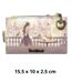 Portefeuille porte-monnaie synthétique femme - Synthétique - motifs graphiques-1