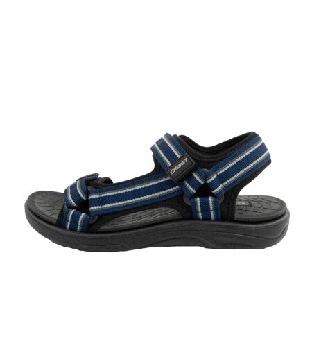 Sandales Motif/style Rayé Homme Noir Bleu Marine Foncé Grisport
