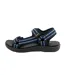 Sandales Motif/style Rayé Homme Noir Bleu Marine Foncé Grisport-3