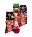 Lot de 3 paires de chaussettes thermiques fantaisie de Noël pour homme-2