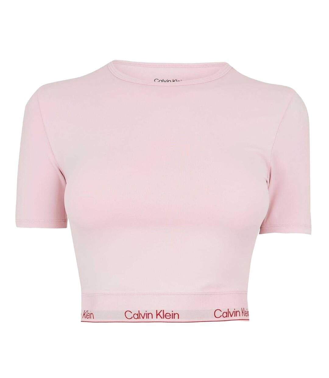 T-shirt Court Femme Rose Calvin Klein-1