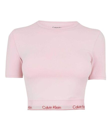 T-shirt Court Femme Rose Calvin Klein