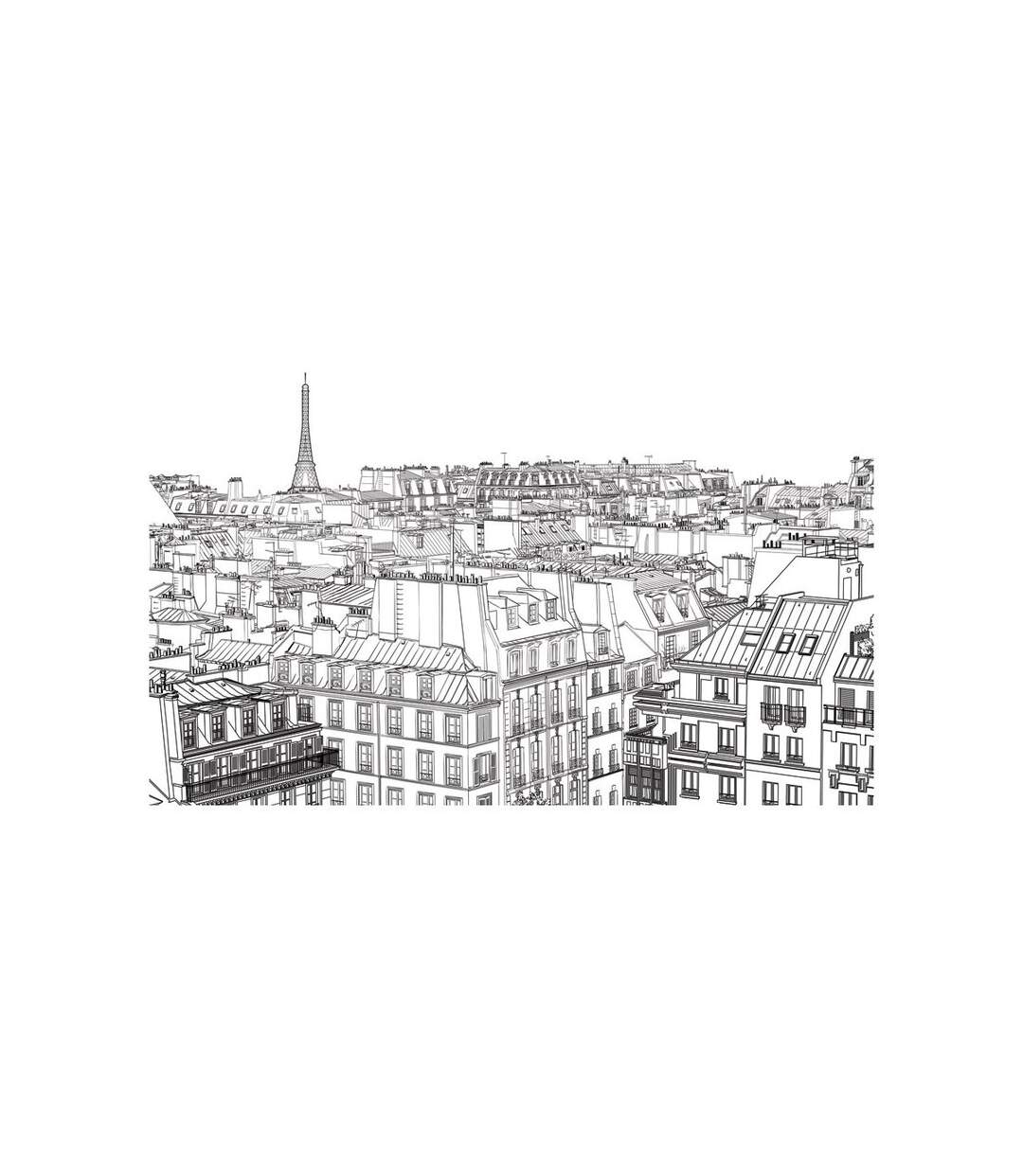 Papier Peint Croquis Parisien II 450x270cm-2
