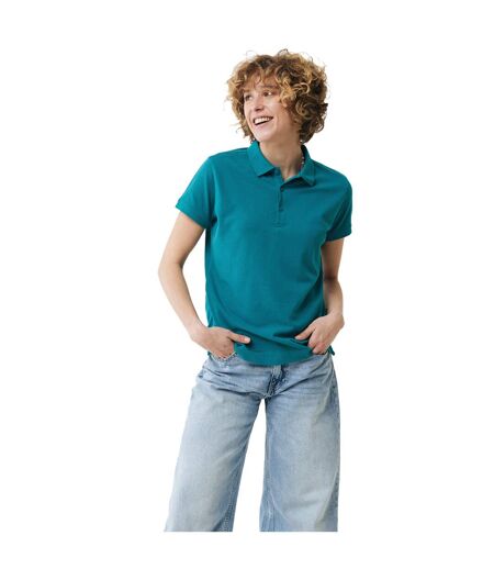 Womens/ladies yosemite pique polo shirt verdigris Iqoniq