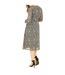 Robe Patineuse Motif/style Imprimé Léopard Femme Marron Noir Yumi-3