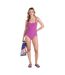 Maillot De Bain 1 Pièce Madelyn Femme Violet Animal-1
