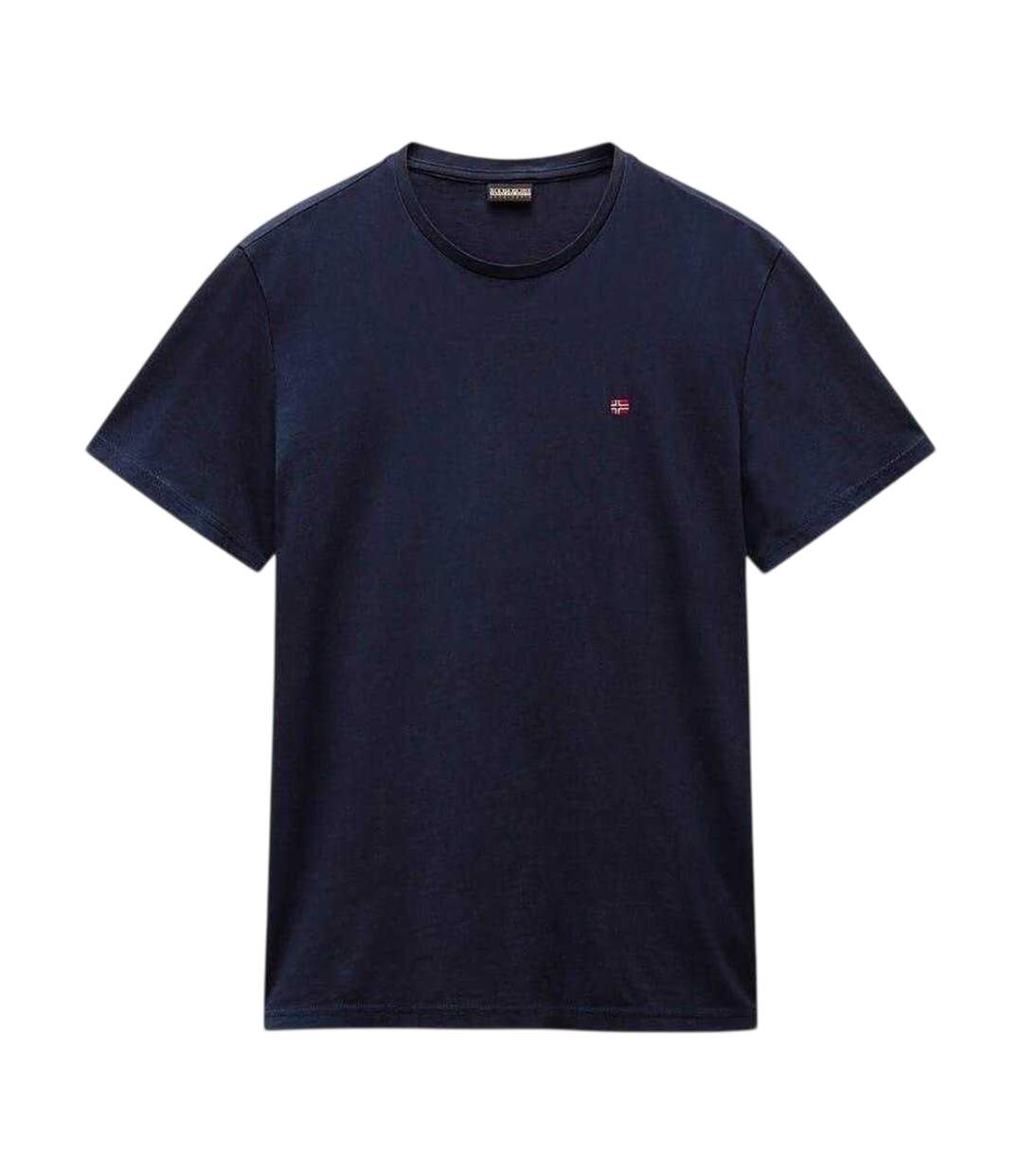 T-shirt Manches Courtes Motif/style Logo Salis Homme Bleu De Suède Napapijri-1