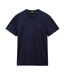 T-shirt Manches Courtes Motif/style Logo Salis Homme Bleu De Suède Napapijri-1