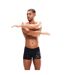 Mens Geometric Swim Shorts Black Grey Speedo-4