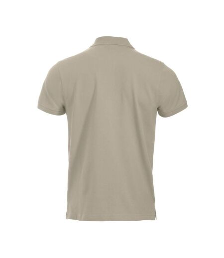 Mens Classic Lincoln Polo Shirt Light Khaki Clique