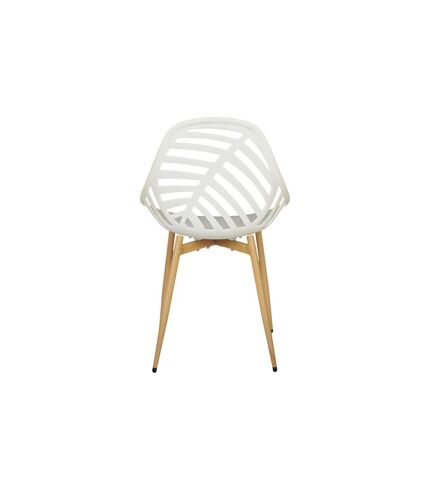 Lot de 4 Chaises de Jardin Alameda 83cm Blanc