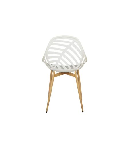 Lot de 4 Chaises de Jardin Alameda 83cm Blanc