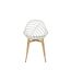 Lot de 4 Chaises de Jardin Alameda 83cm Blanc