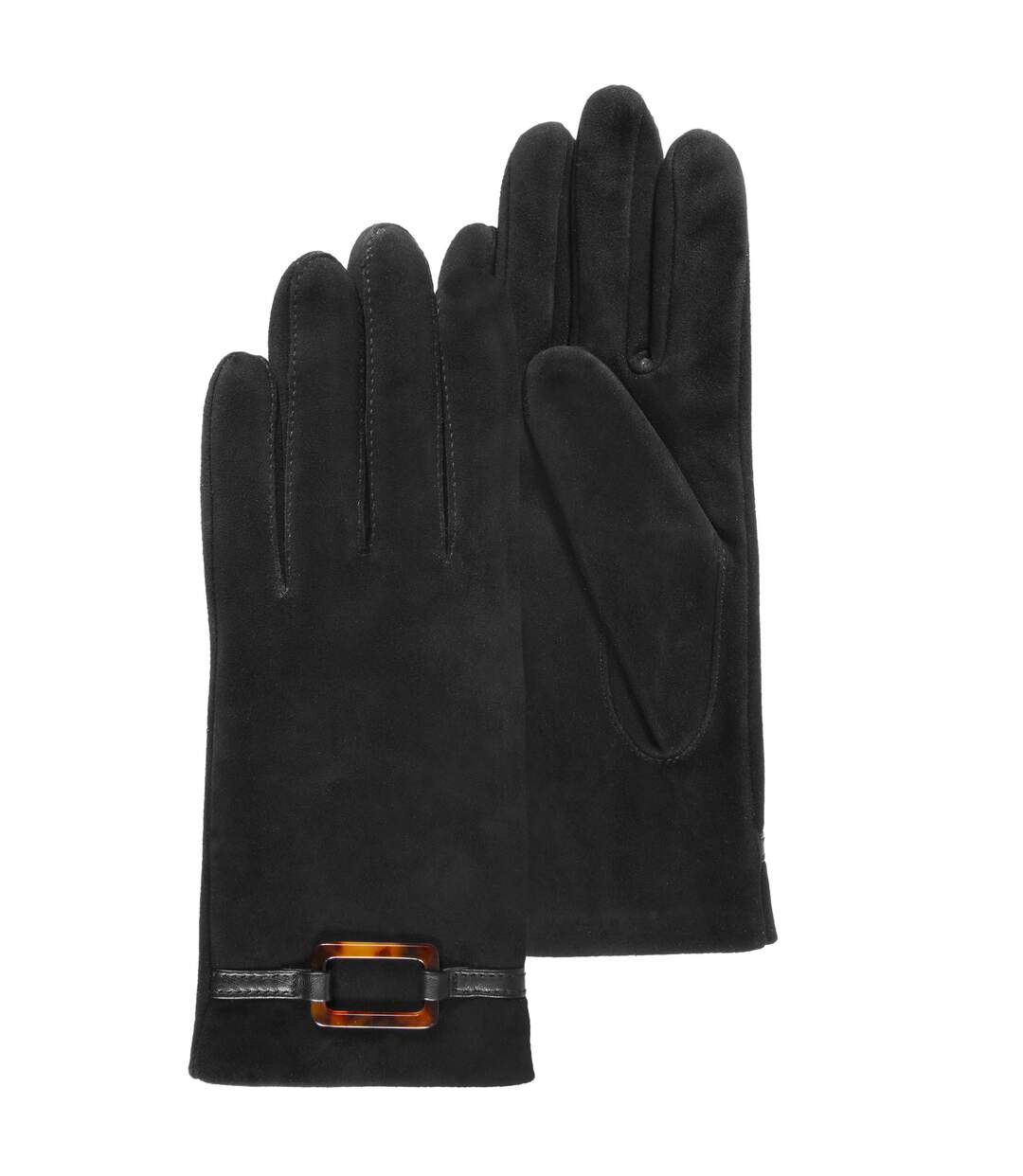 Isotoner Gants femme cuir de chèvre velours - doublés soie